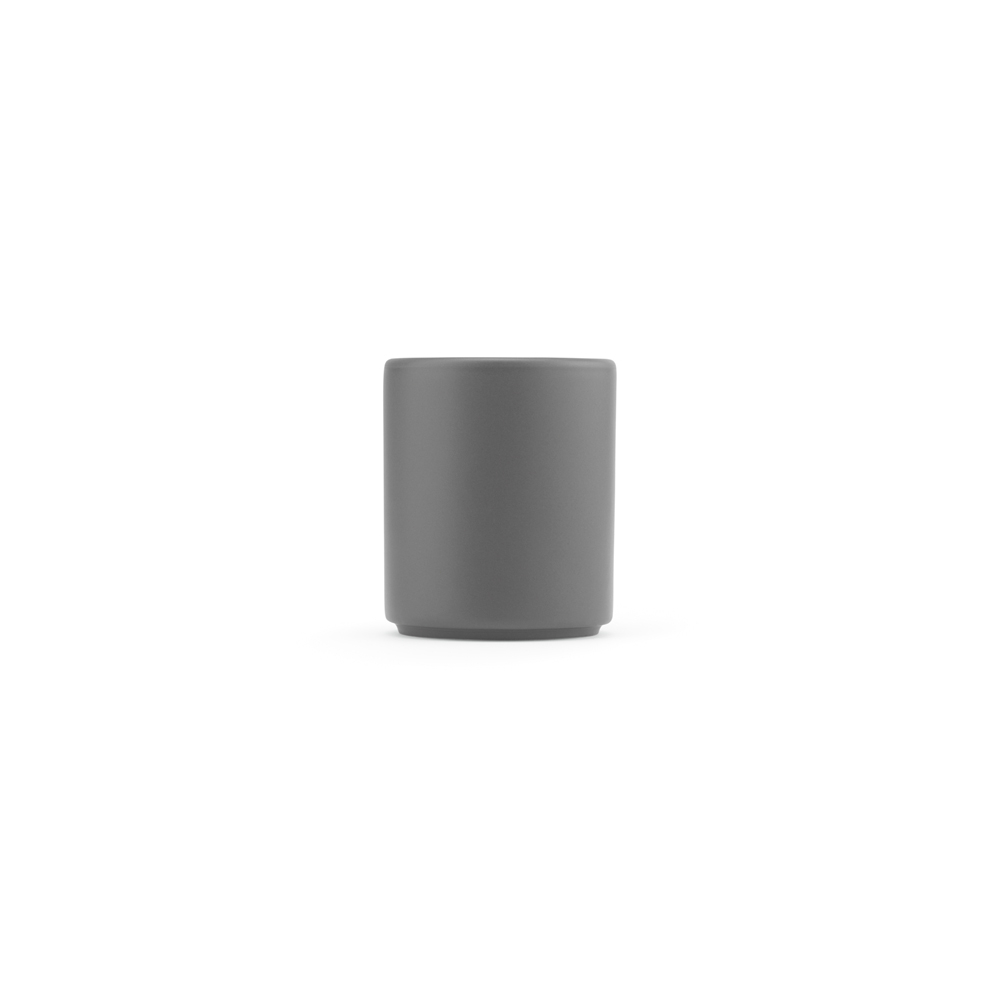 Petit mug personnalisable céramique 75ml Tiber 75 Gris foncé